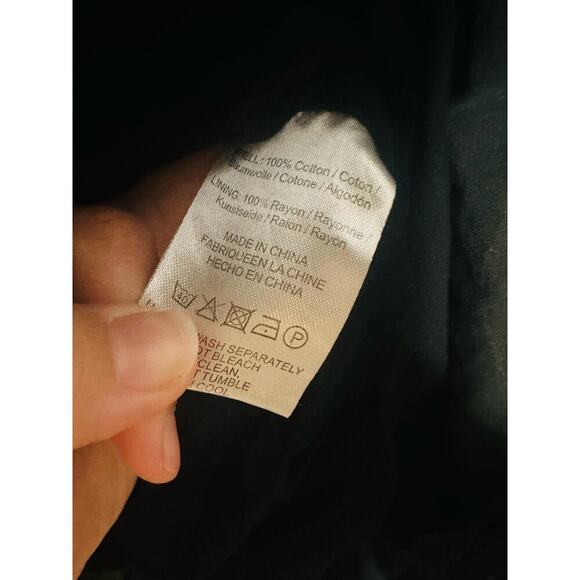 SAU LEE Black Poplin 100% Cotton Brielle Smocked Ruched Dress size US 6 - Picture 16 of 16